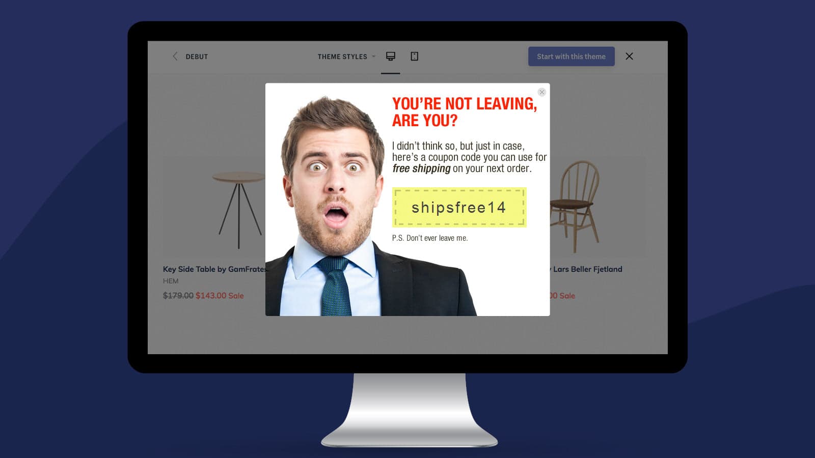 Exit intent Pop ups by StoreYa screenshot 2