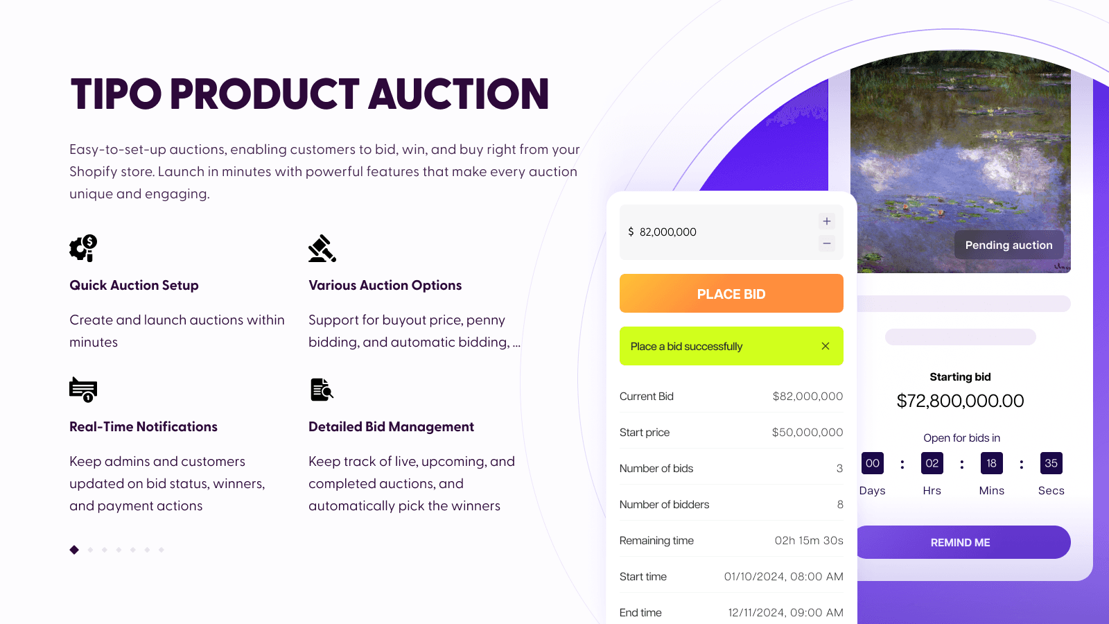 Tipo Product Auction screenshot 1