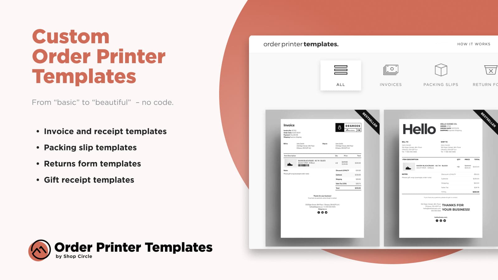 Order Printer Templates screenshot 2
