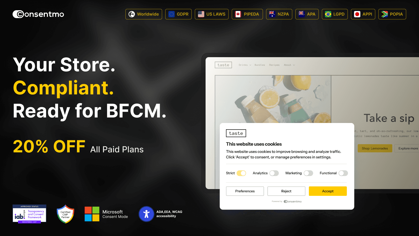 Consentmo GDPR Compliance screenshot 1