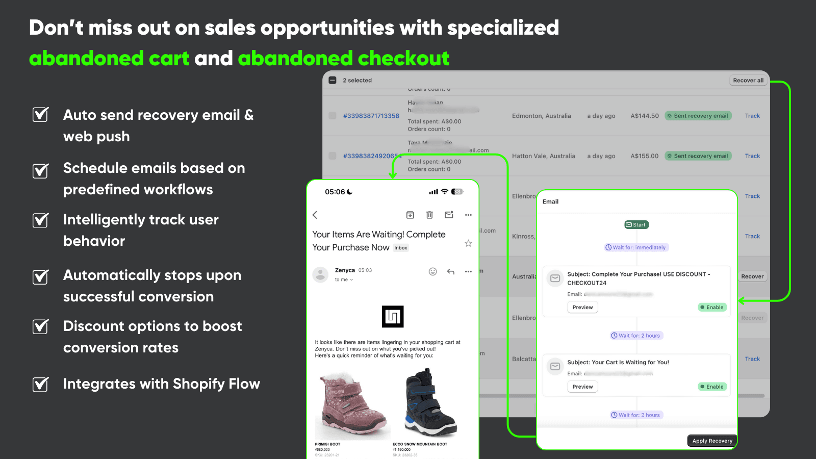 UP Abandoned & Email Marketing screenshot 2