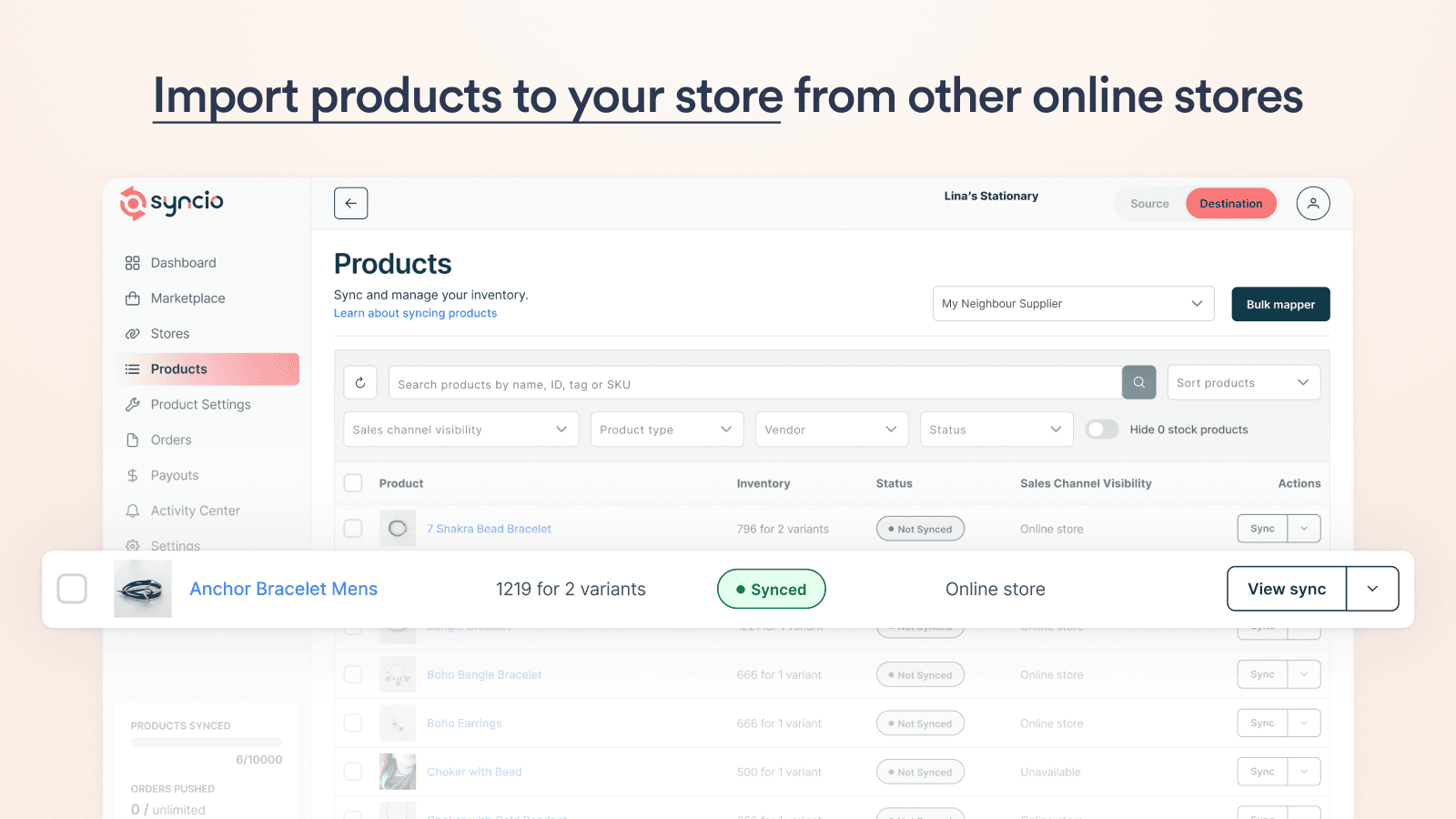 Syncio Inventory Sync screenshot 2