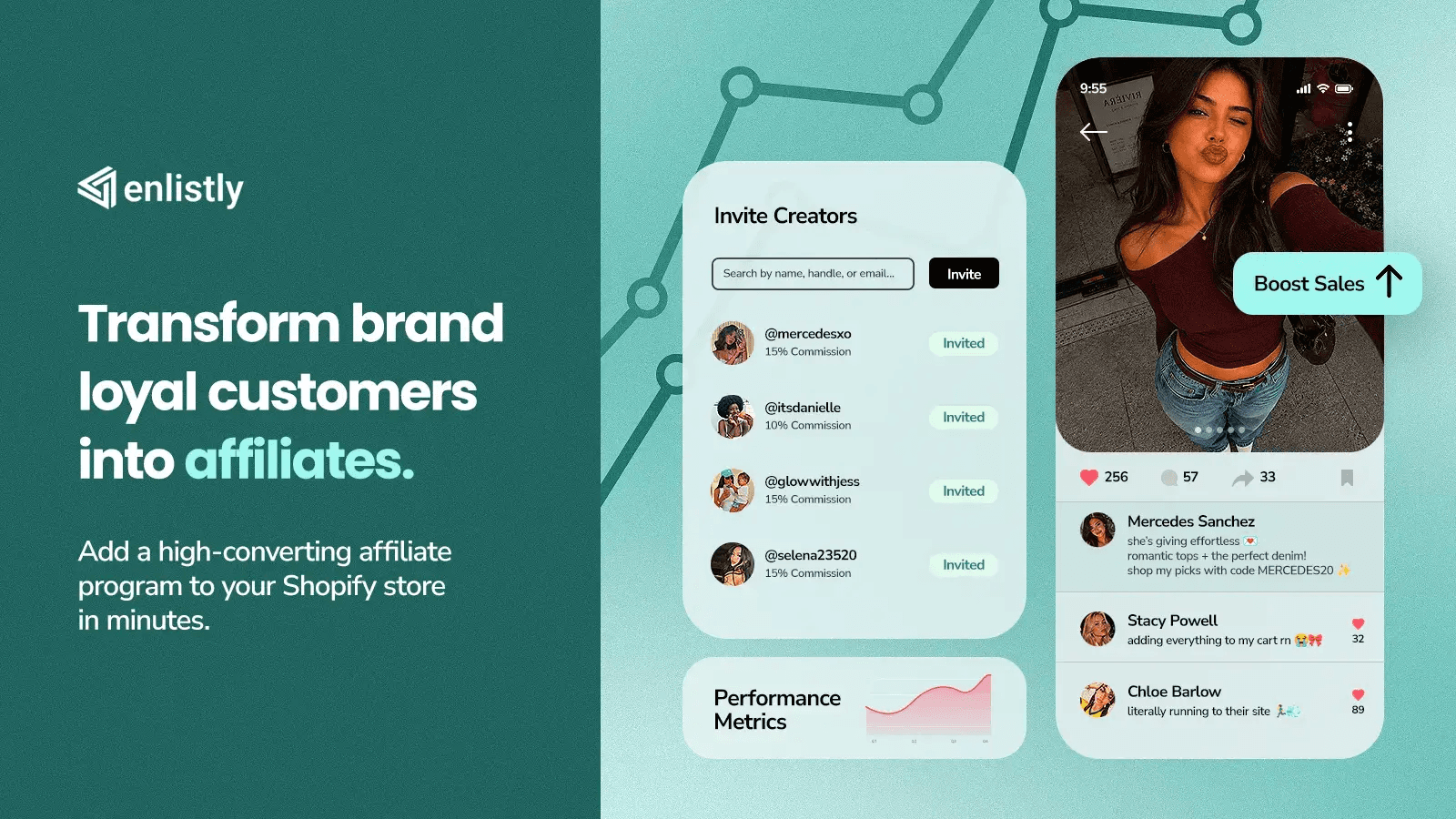 Enlistly Affiliate, Influencer screenshot 1
