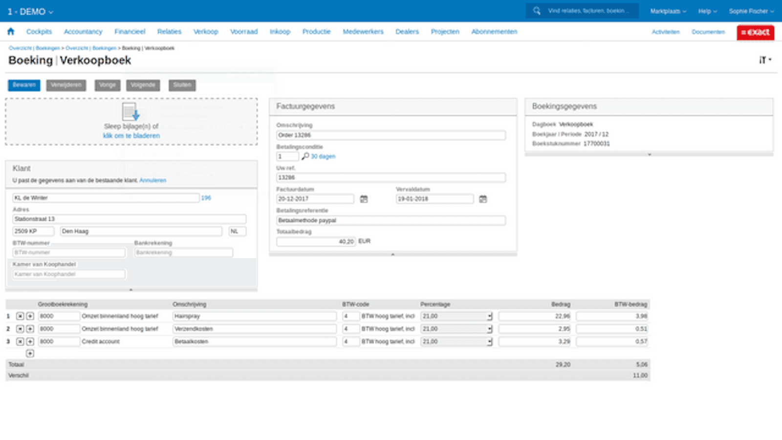 Exact Online screenshot 2