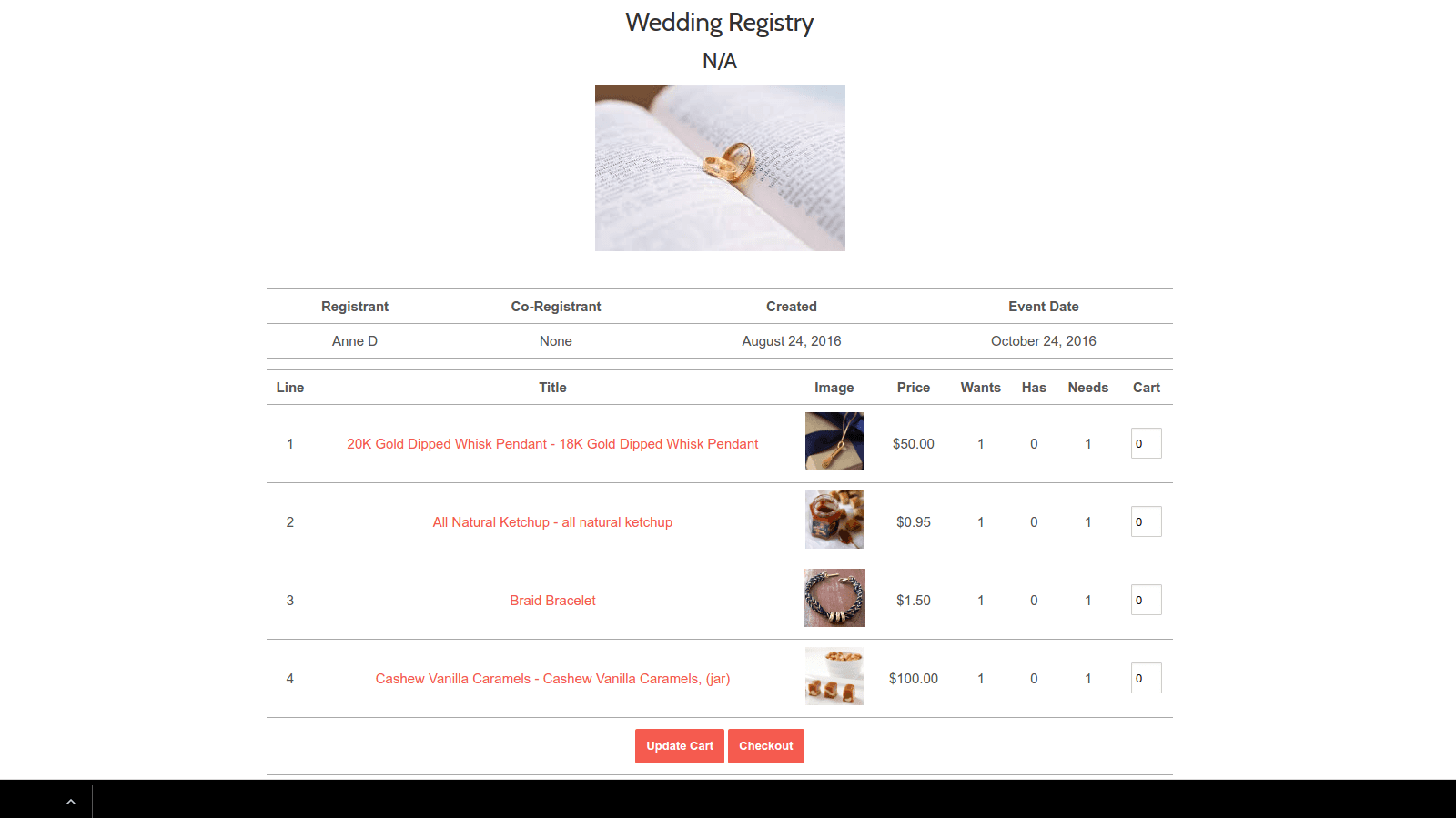 Gift Reggie: Gift Registry screenshot 2