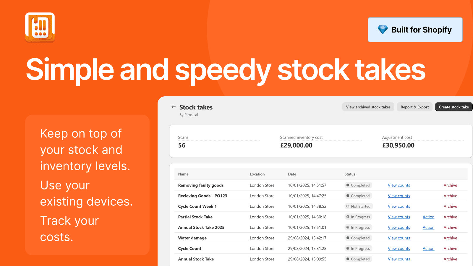PML Stock Take Inventory Count screenshot 2
