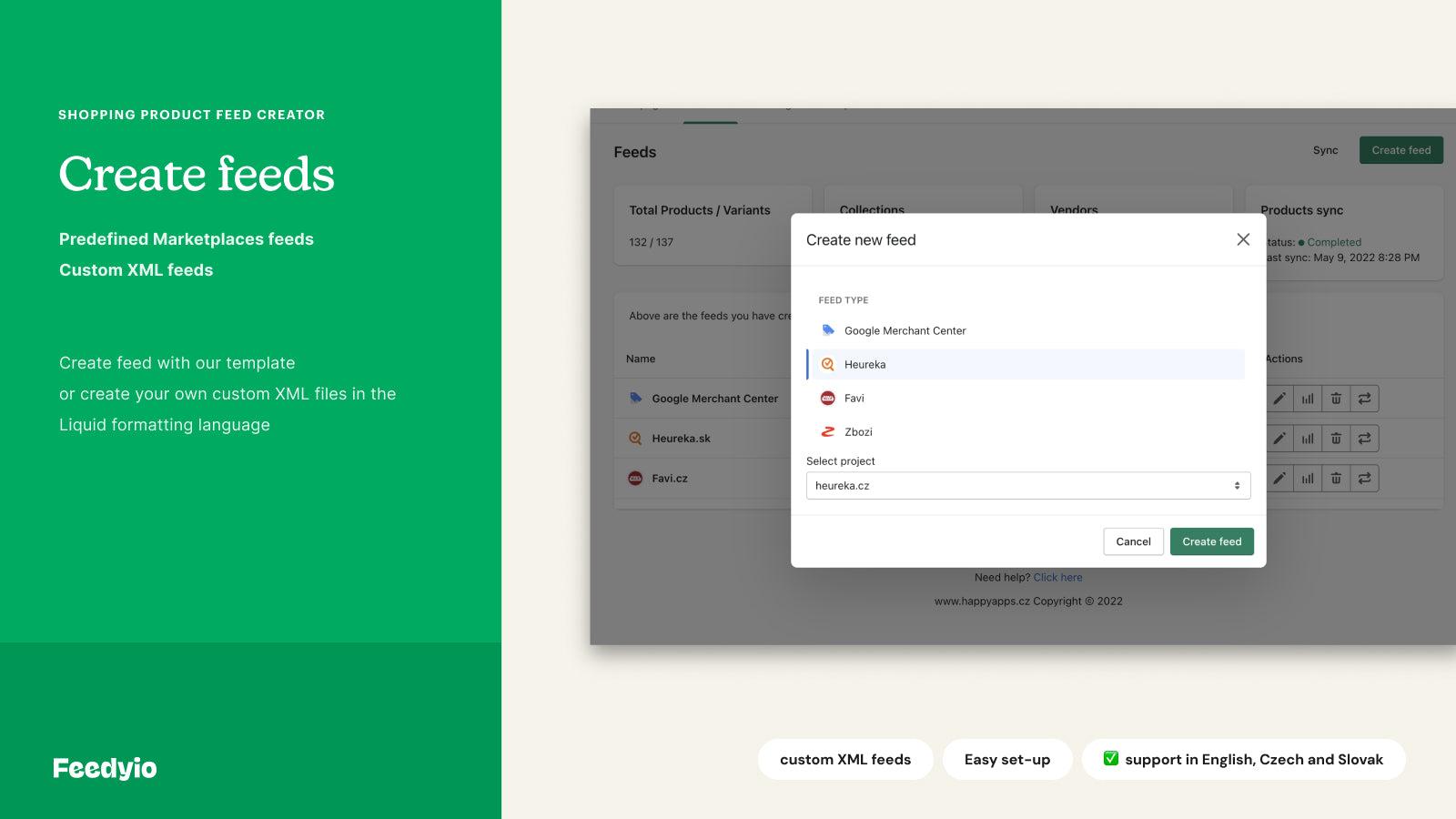 Feedyio: 200+ XML/CSV Feeds screenshot 1