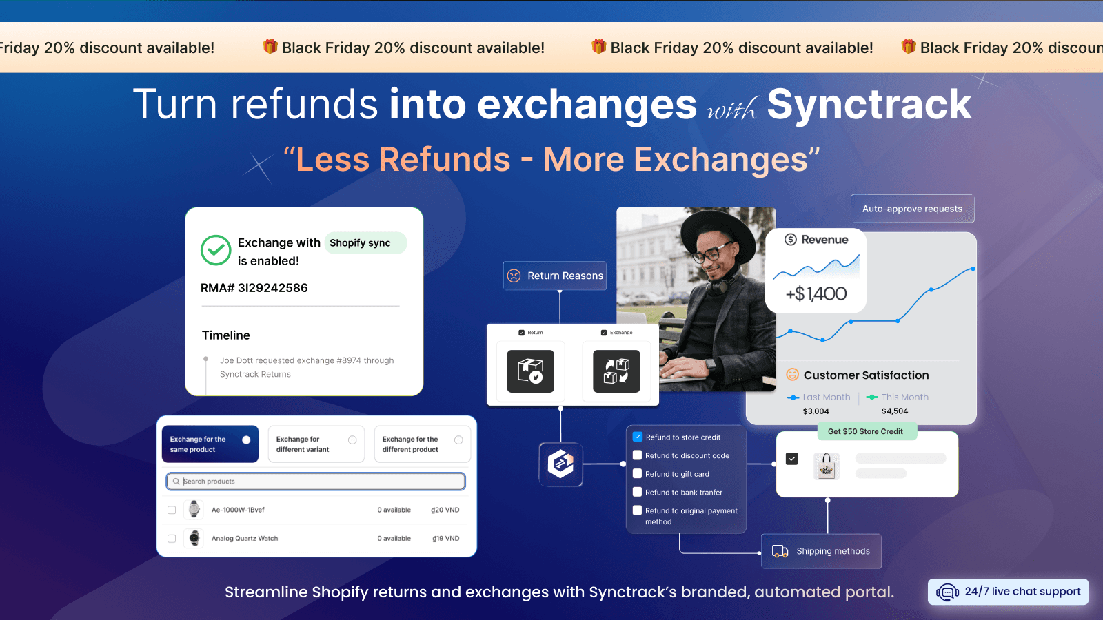 Synctrack: Returns & Exchanges screenshot 1