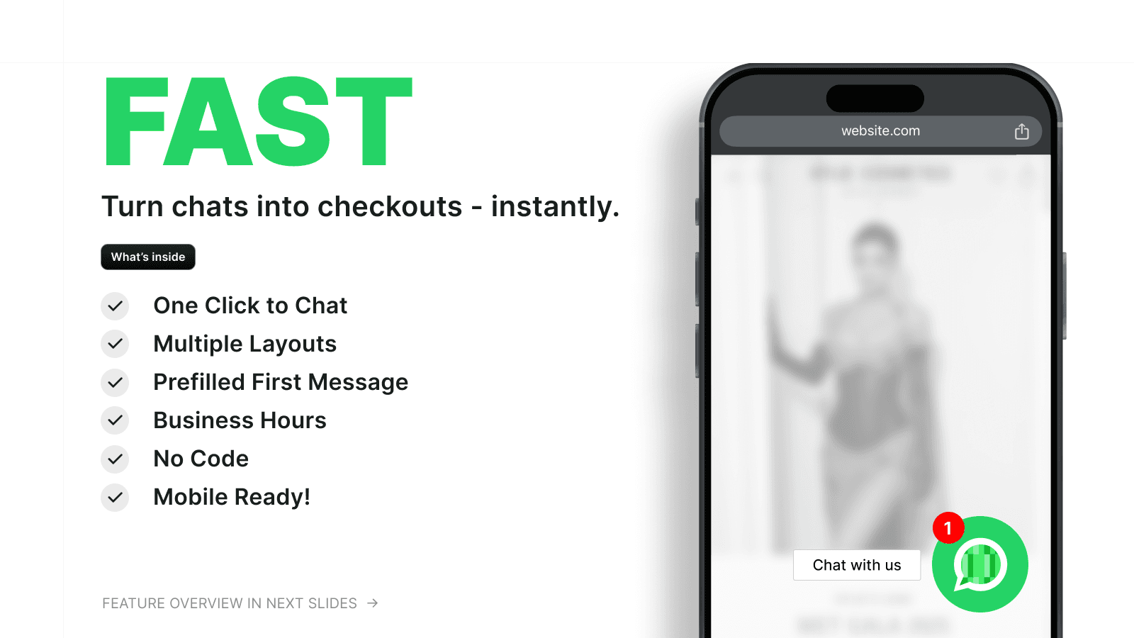 FAST Whatsapp: Chat & Leads screenshot 1