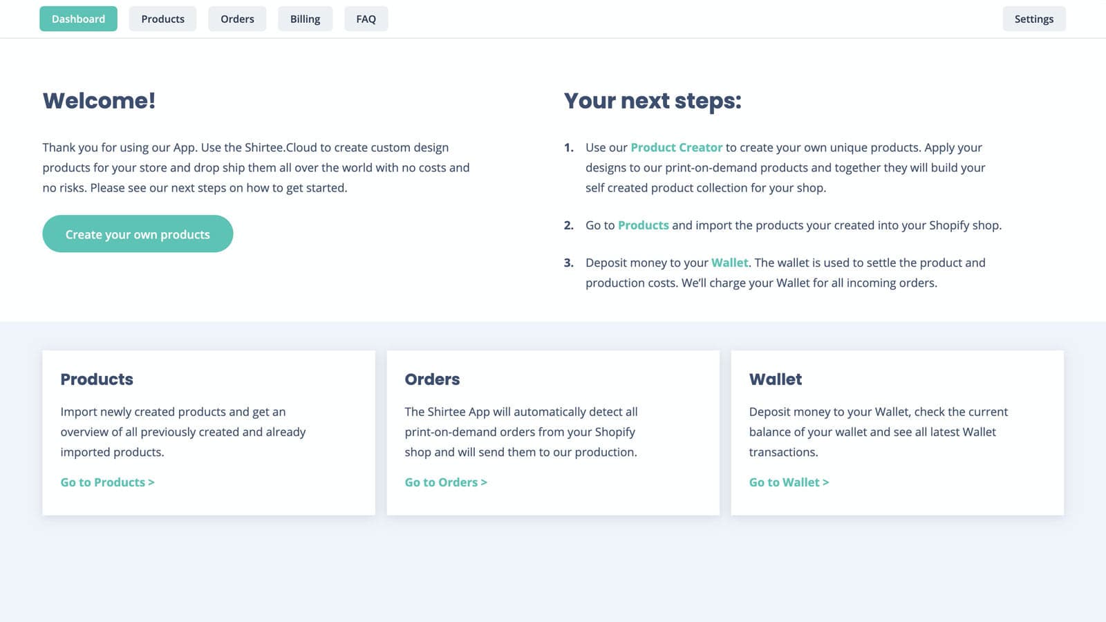 Shirtee.Cloud: Print‑on‑Demand screenshot 1