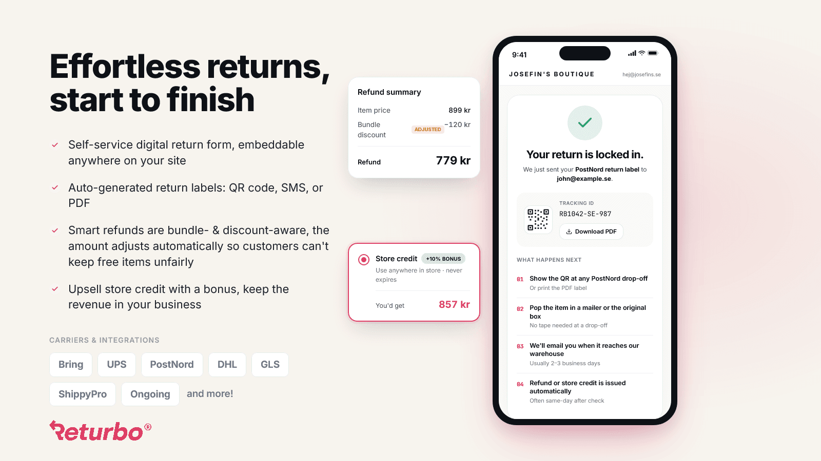 Returbo Returns & Exchanges screenshot 2