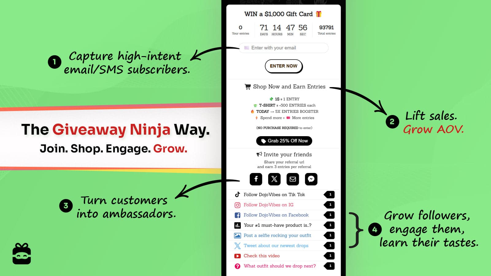 Giveaway Ninja • Giveaways screenshot 2