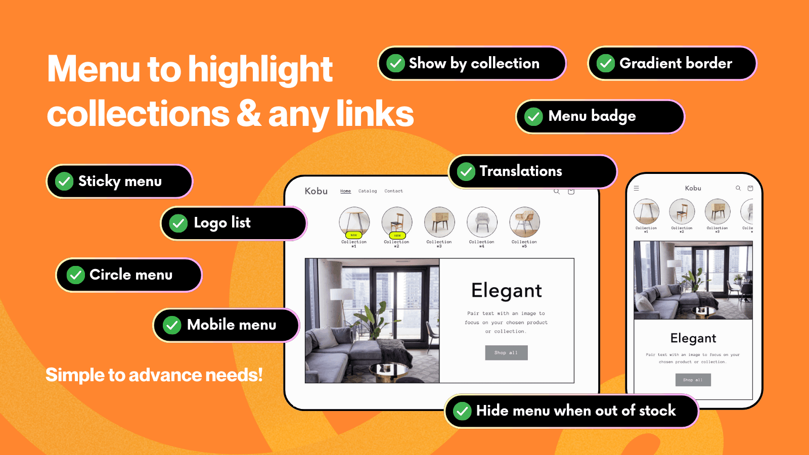 KOBU ‑ Menu Highlight screenshot 1