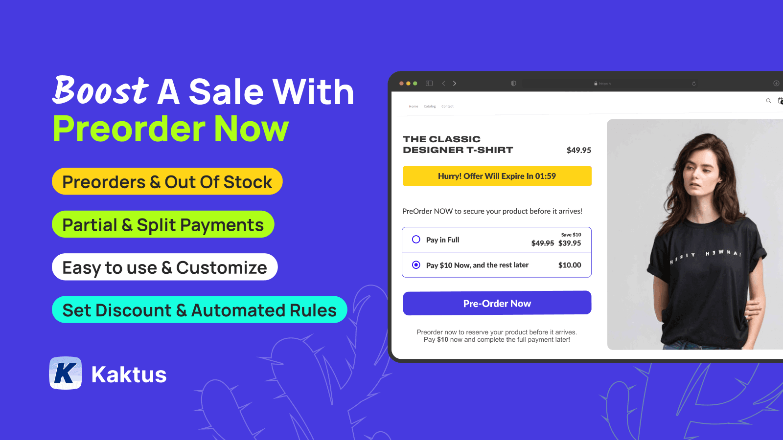 PreOrder App+Partial Payment K screenshot 1