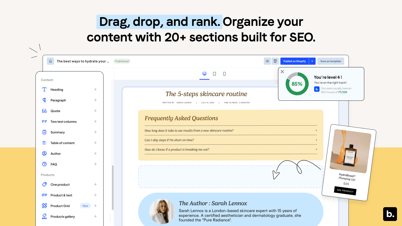 Bloggle: Powerful Blog Builder screenshot 1
