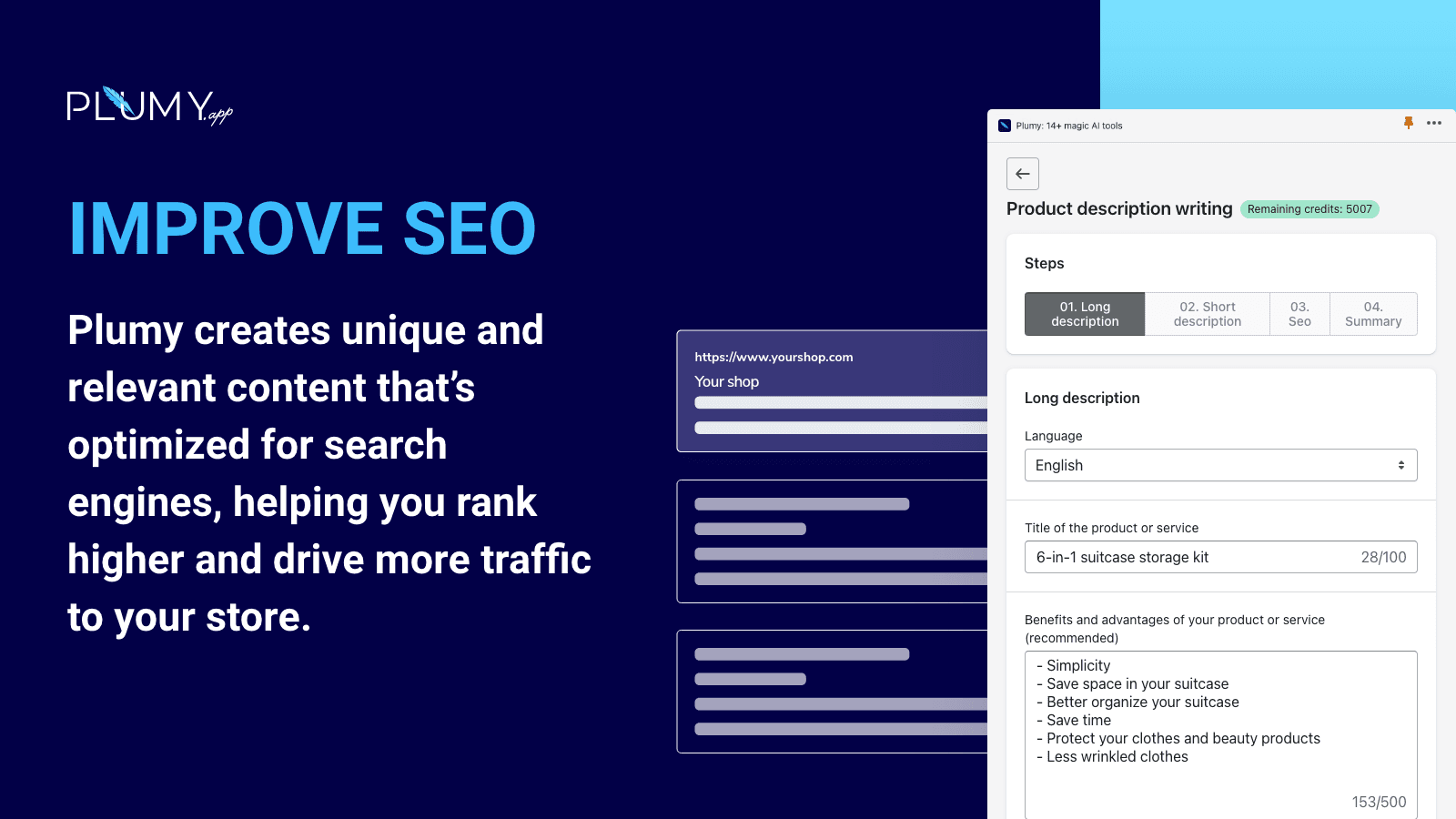 Plumy: 14+ magic AI tools screenshot 2