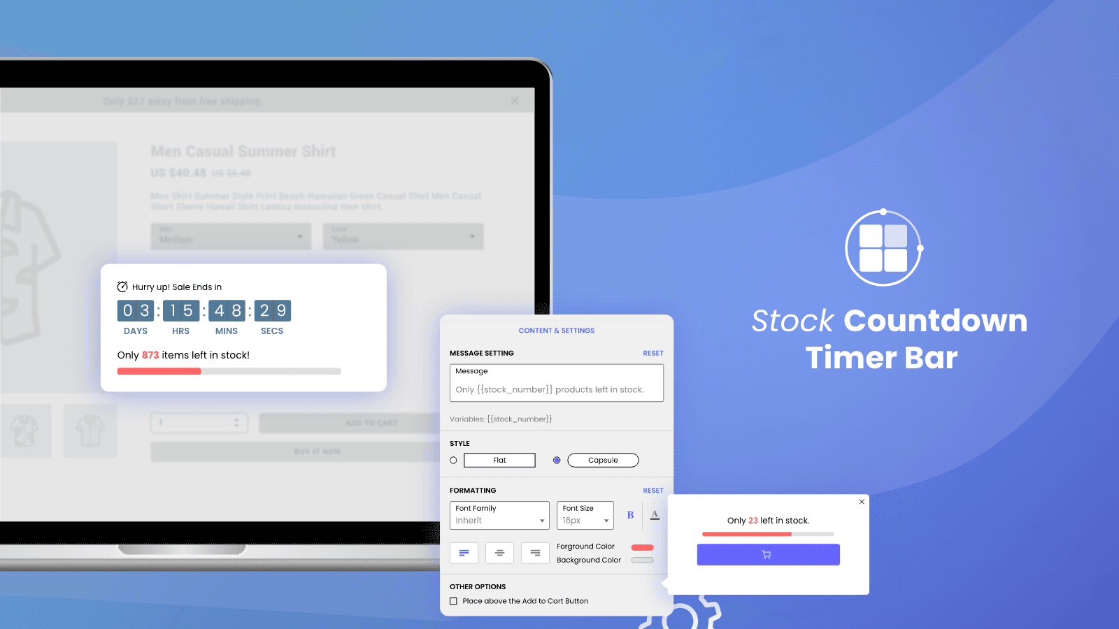 Timex Low Stock Counter Timer screenshot 1