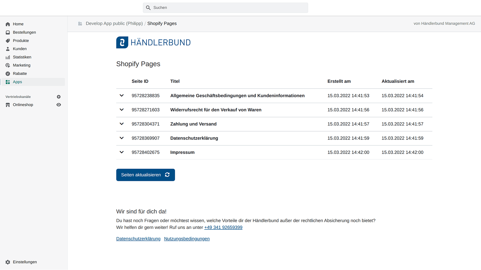 Händlerbund Rechtstexte screenshot 2