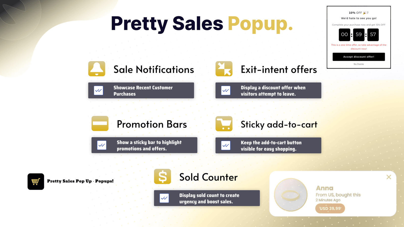 Pretty Sales Popup screenshot 1