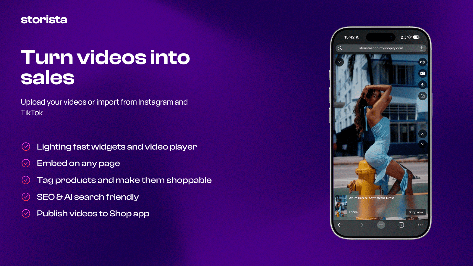 Storista Shoppable Videos UGC screenshot 1