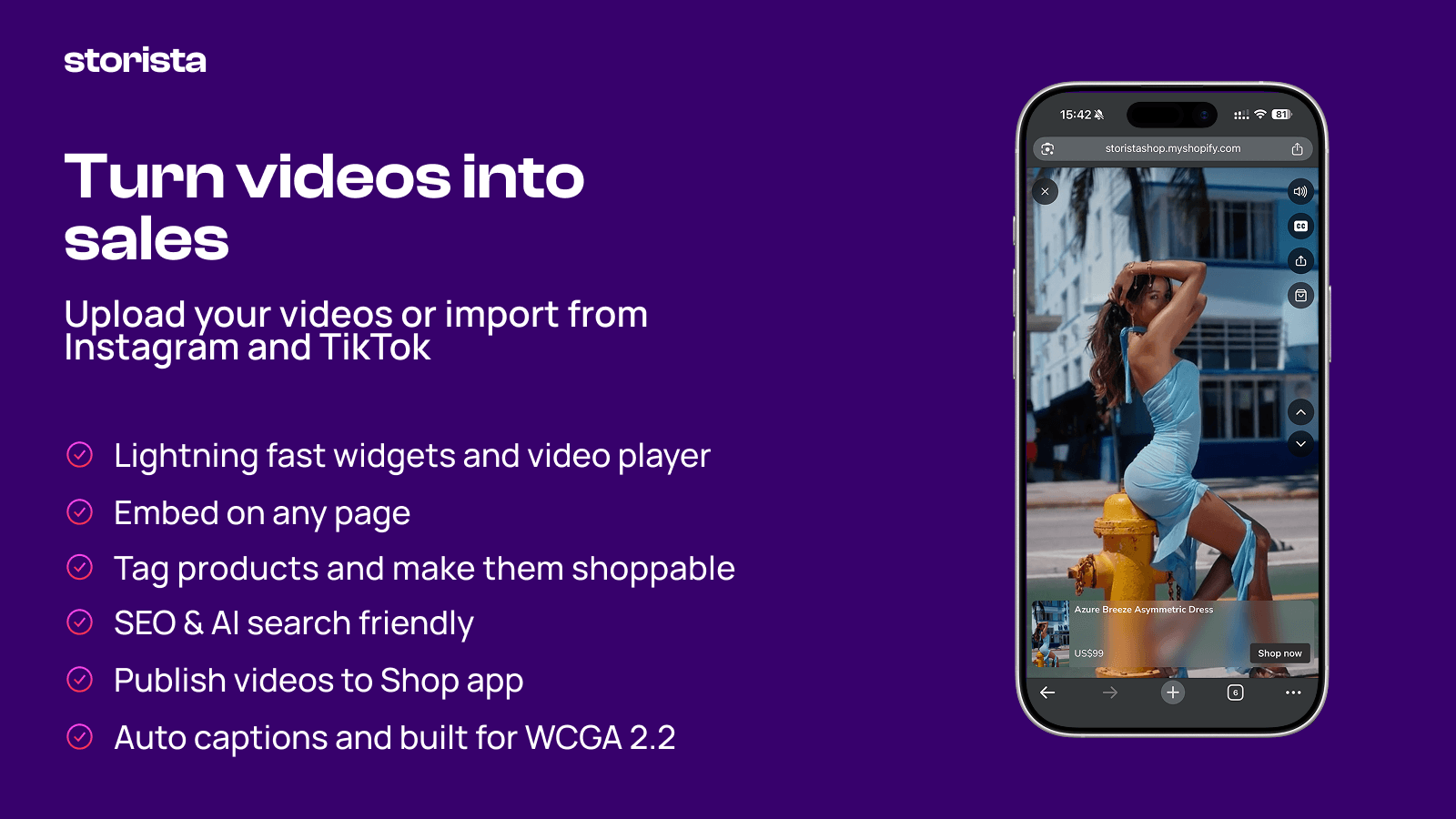 Storista Shoppable Videos UGC screenshot 1