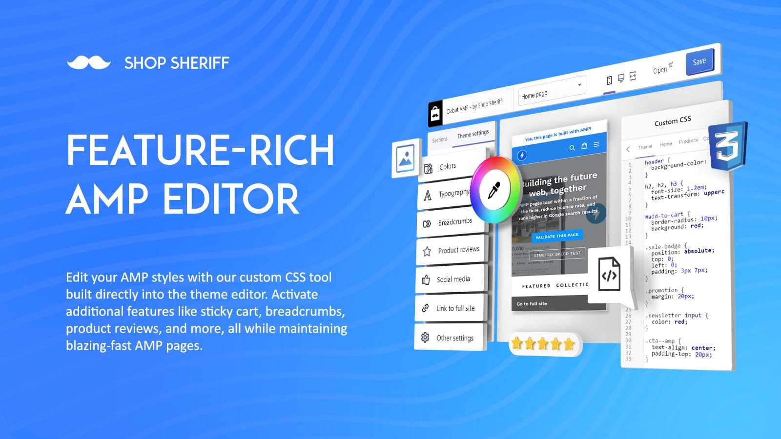 Shop Sheriff AMP Pages screenshot 1