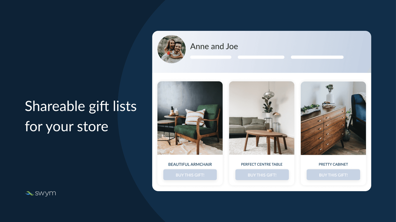 Swym Gift Lists and Registries screenshot 1