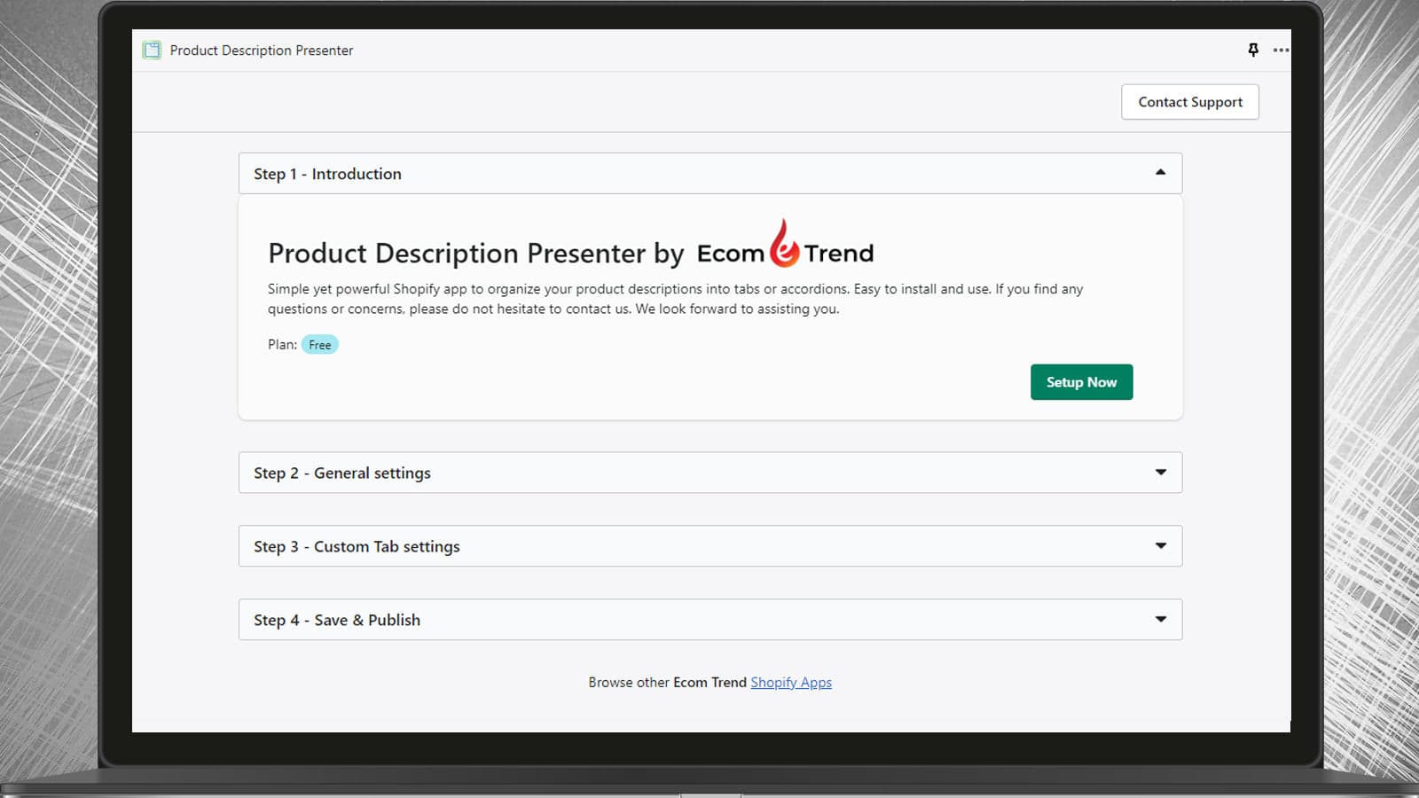 ET Product Tabs & Descriptions screenshot 2