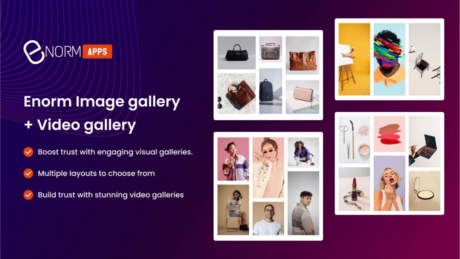 Enorm Image gallery + Video screenshot 1