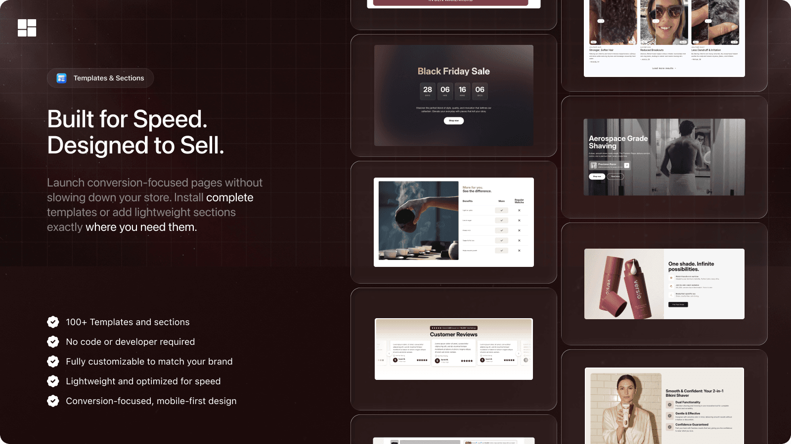 Section VSO: Theme Sections screenshot 2