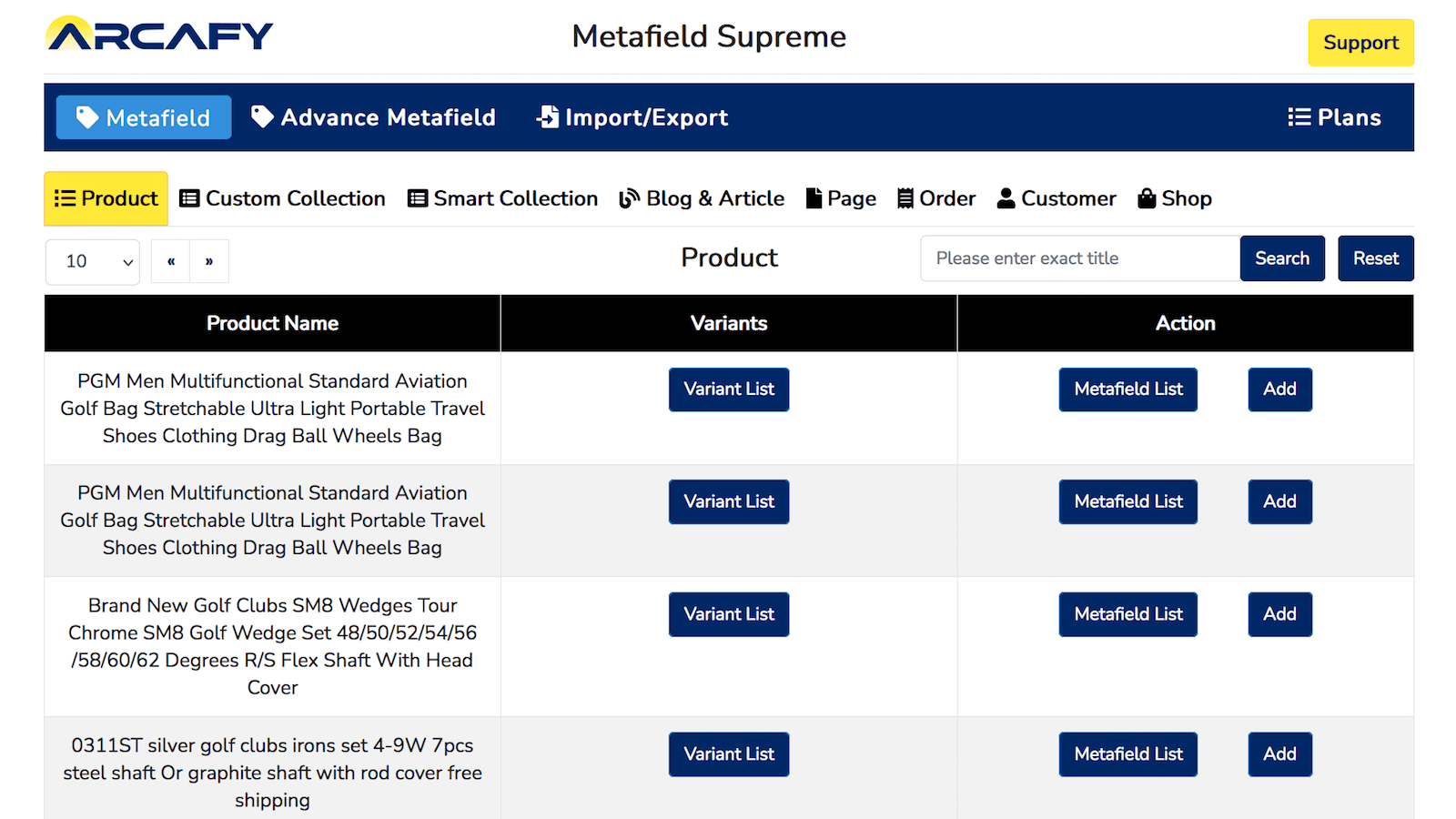 Metafield Supreme screenshot 1