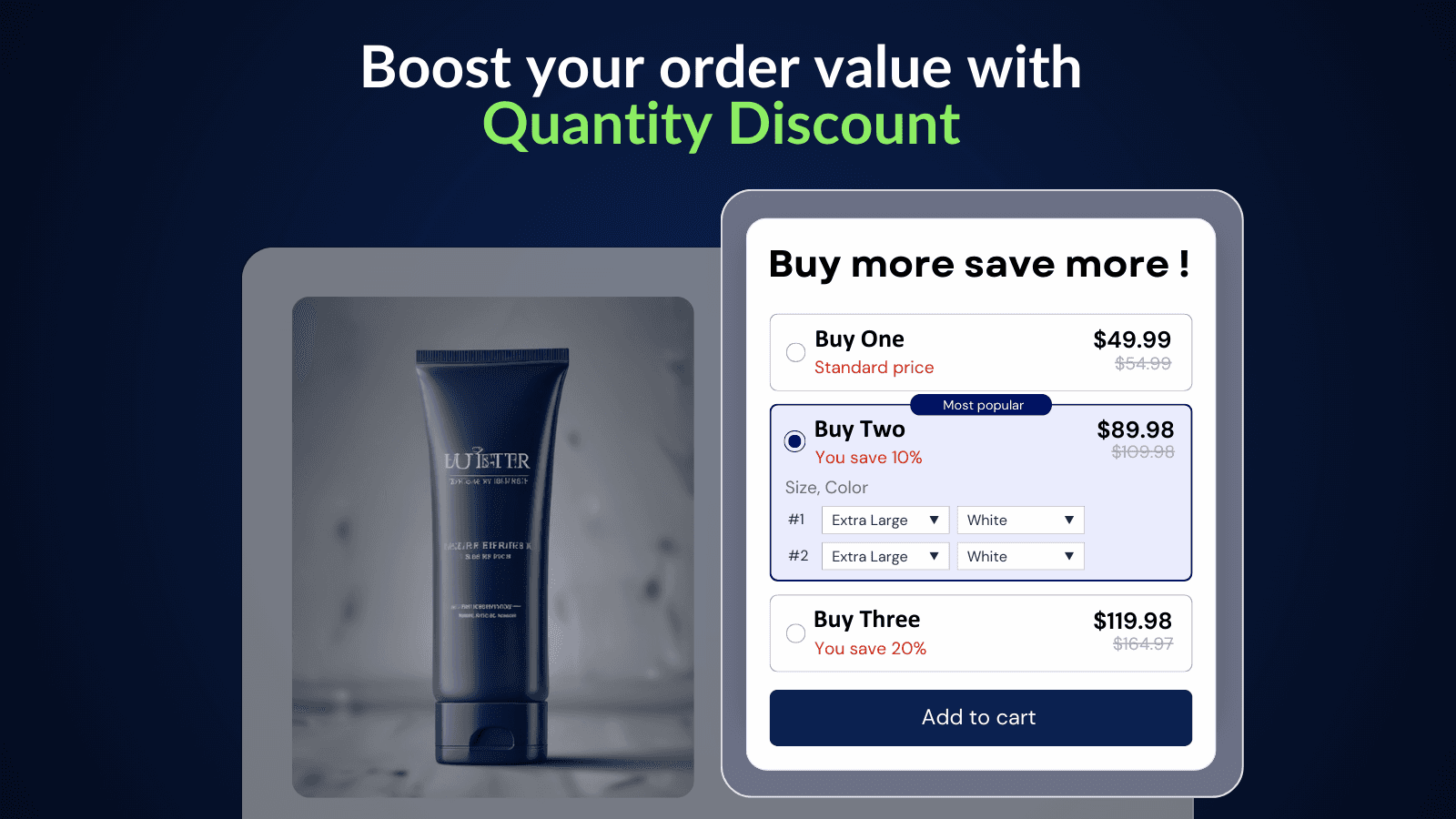 BOGO Bundle Quantity Breaks screenshot 2