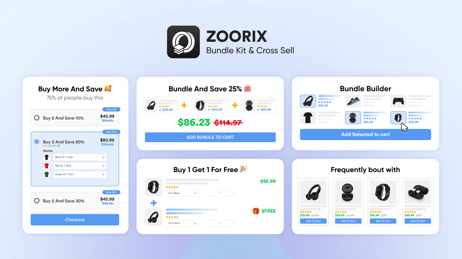 Zoorix: Bundles & Cross Sell screenshot 1