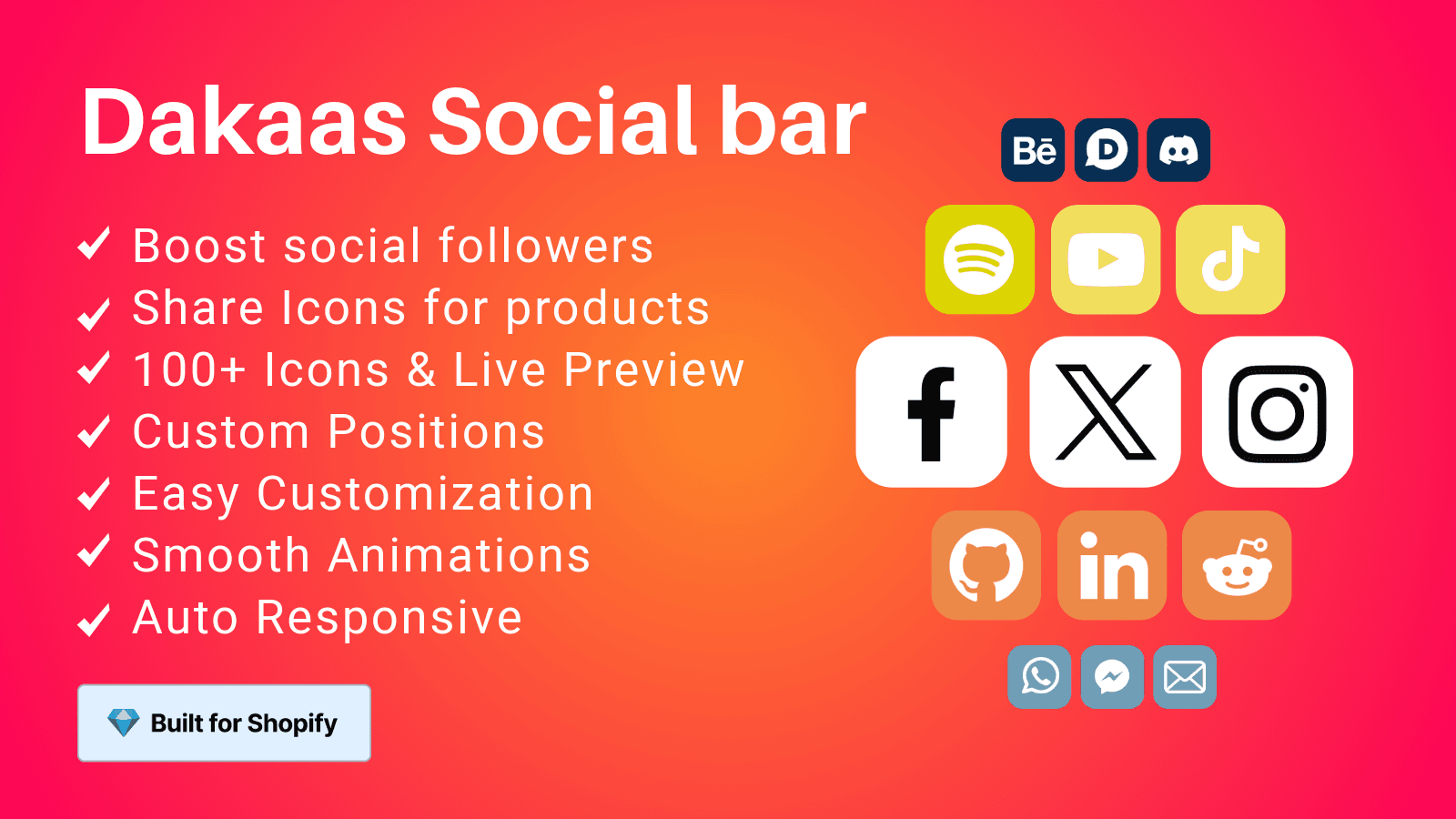 Dakaas Social Media Icons screenshot 1
