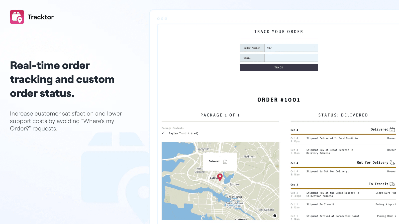 Tracktor Order Tracking screenshot 2