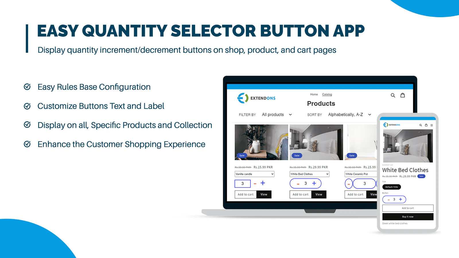 Extendons Quantity Selector screenshot 2