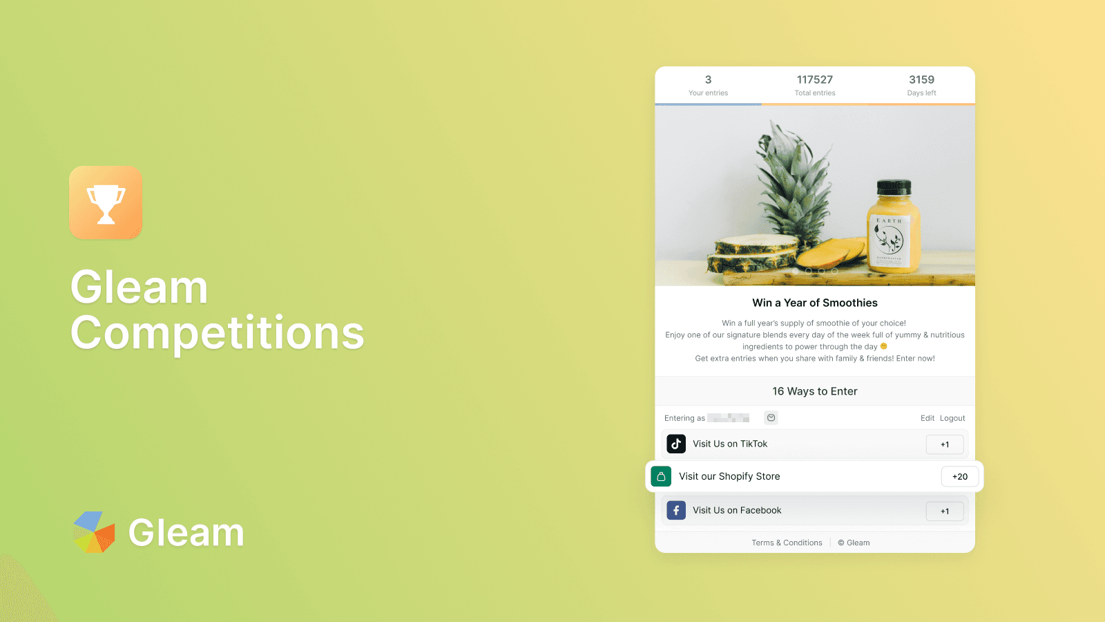 Gleam Competitions screenshot 1