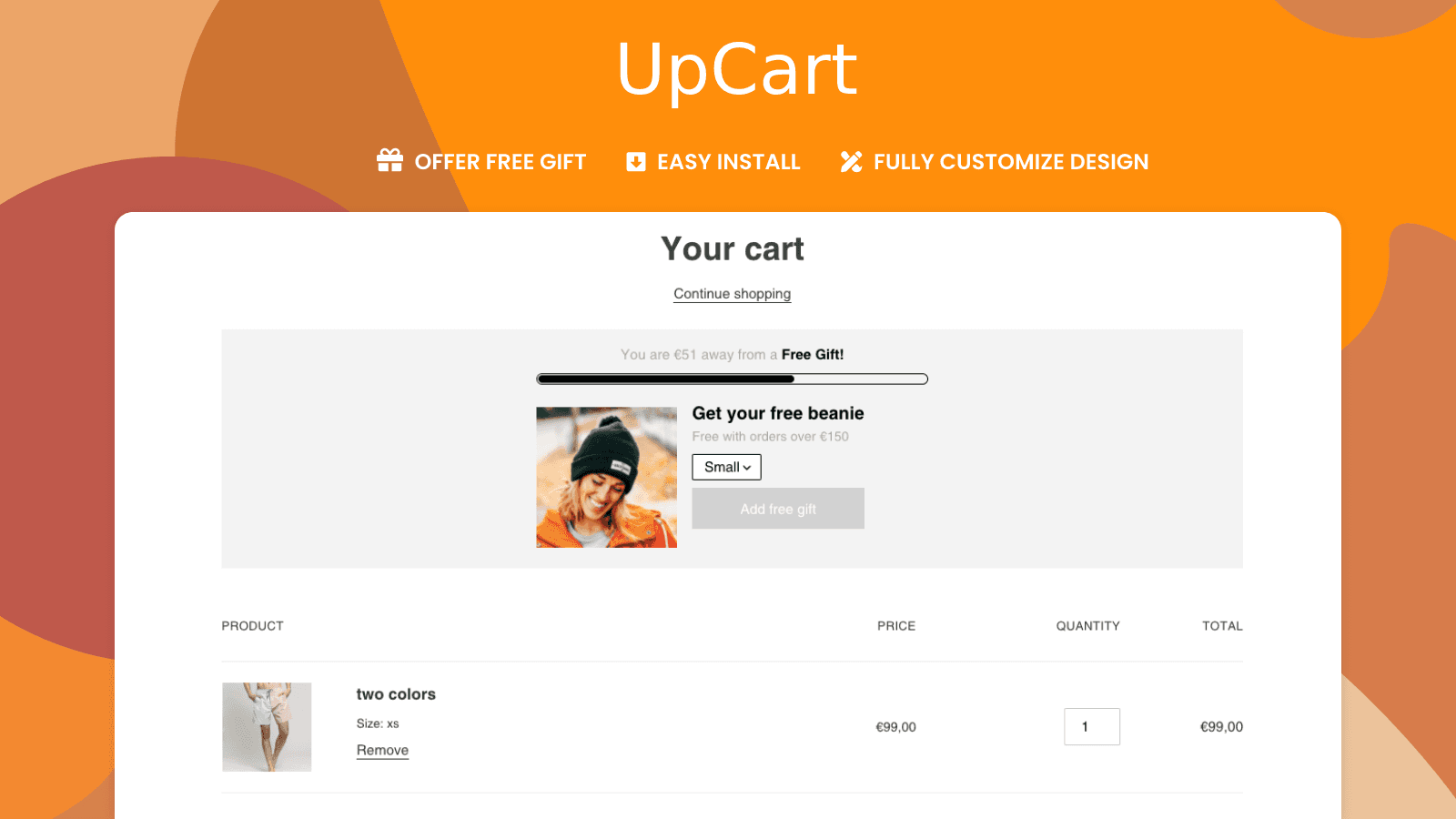 Free gift | UpCart screenshot 2