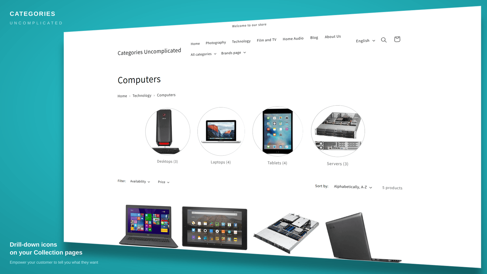 Categories Uncomplicated screenshot 2