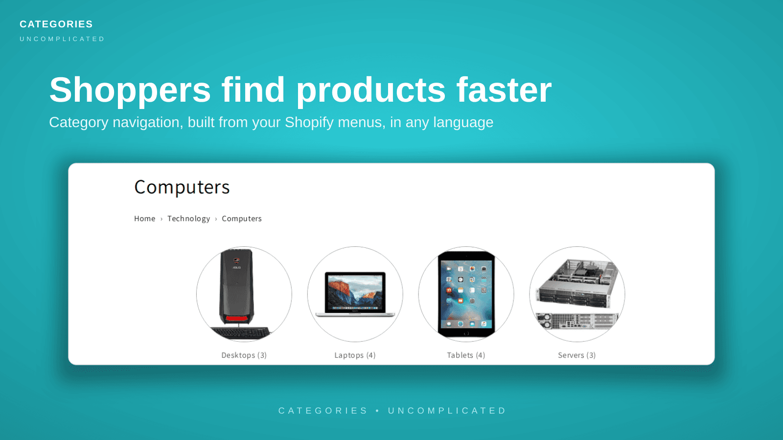 Categories Uncomplicated screenshot 1