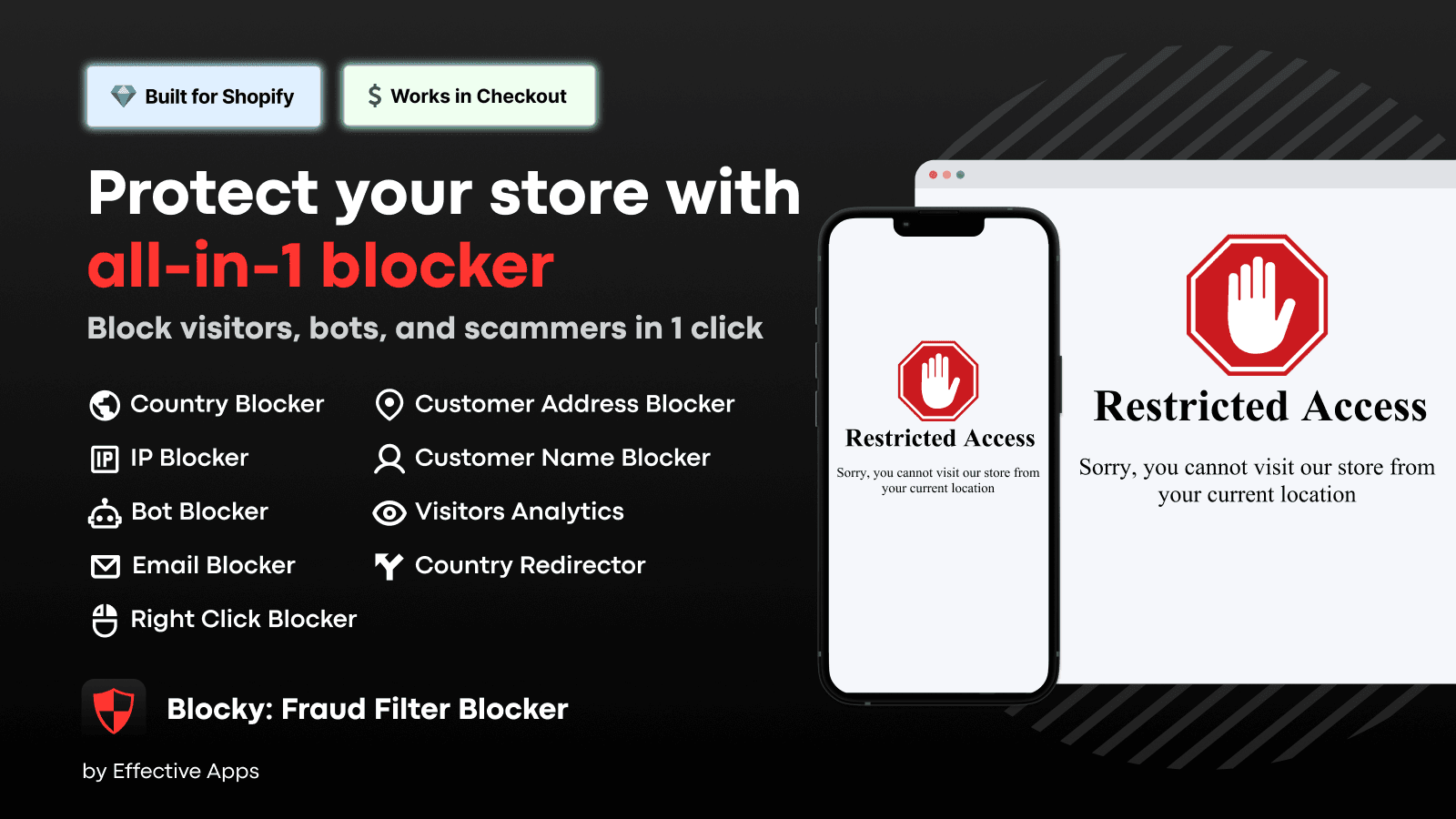 Blocky Fraud Filter IP Blocker screenshot 1