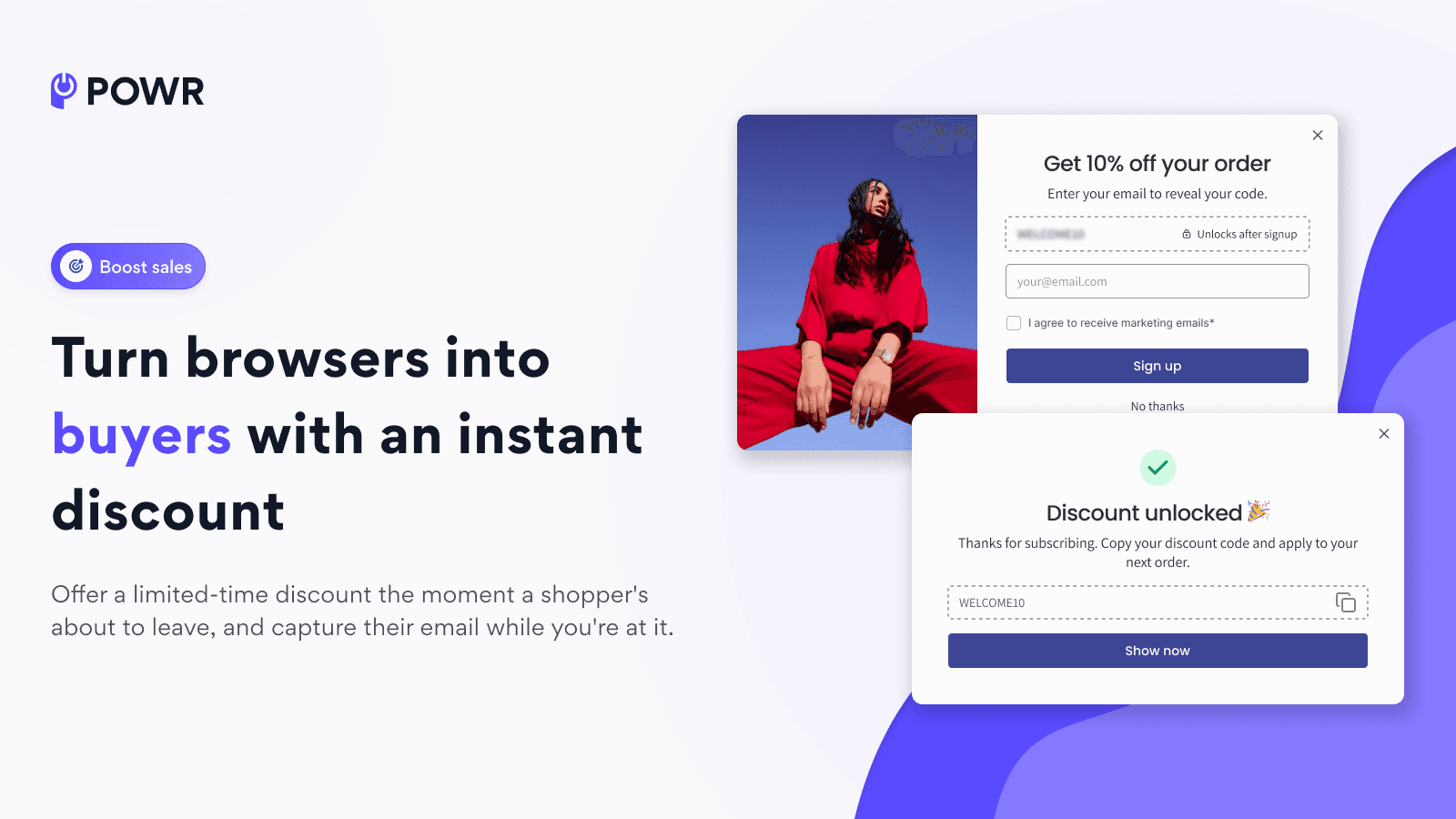 POWR Sales & Promo Popup screenshot 1