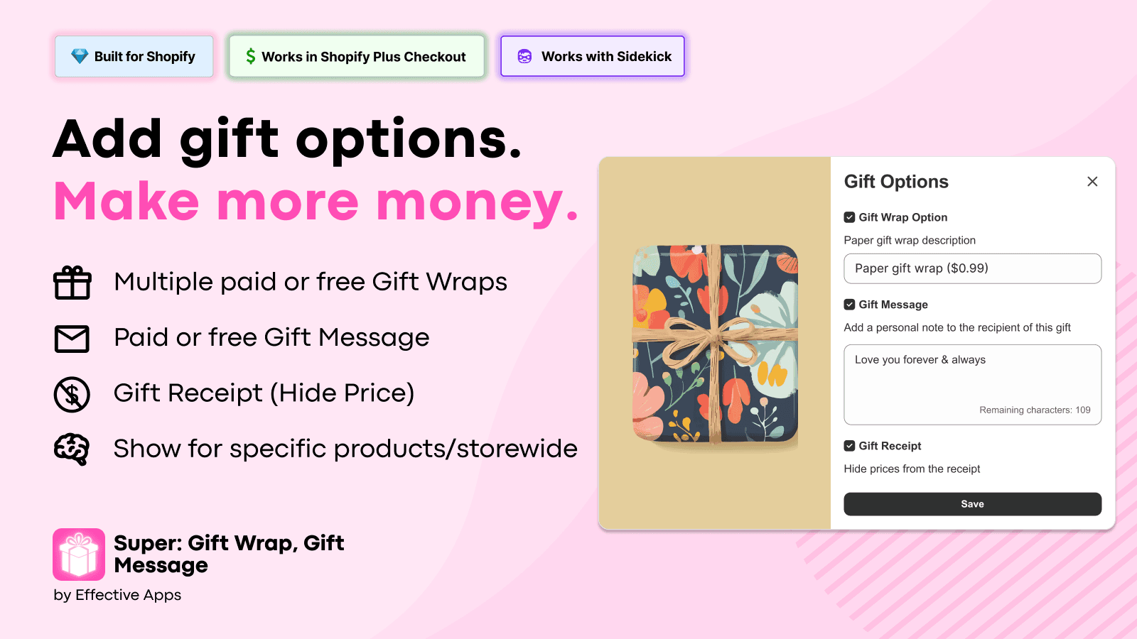 Super: Gift Wrap, Gift Message screenshot 1