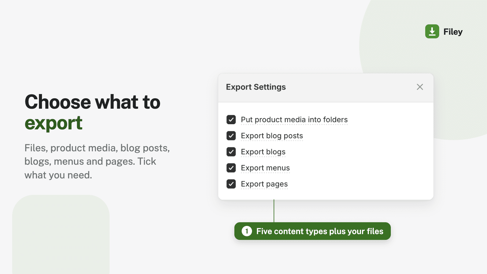 Filey ‑ Files Backup & Export screenshot 1