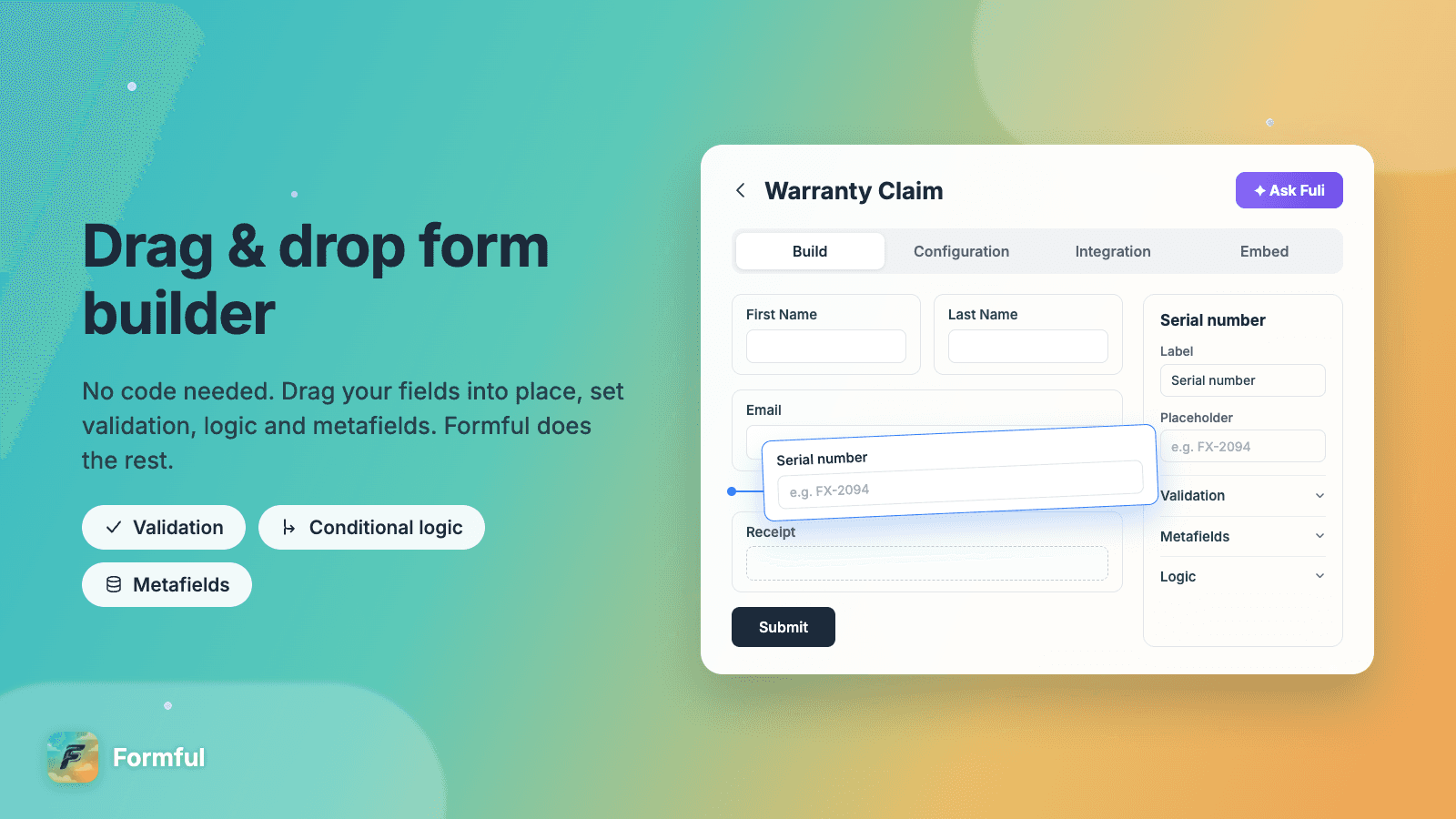 Formful – Contact Form Builder screenshot 2