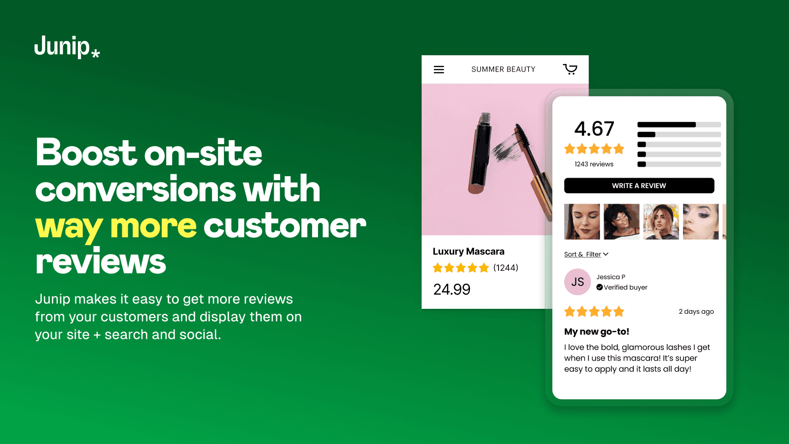Junip ‑ Product Reviews App screenshot 1