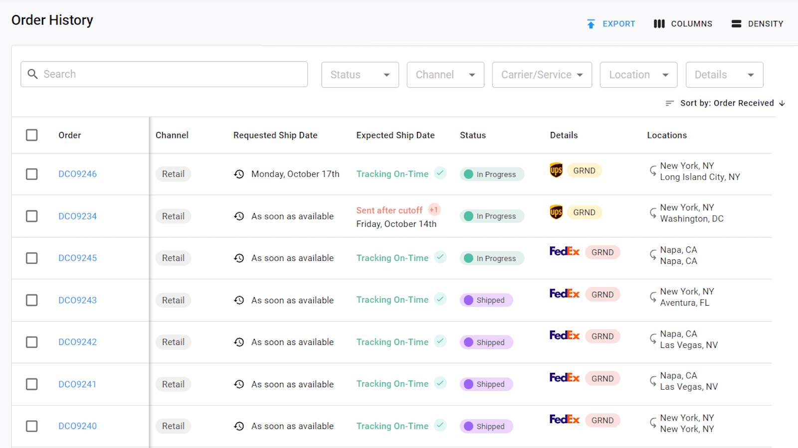 Wineshipping Fulfillment screenshot 1