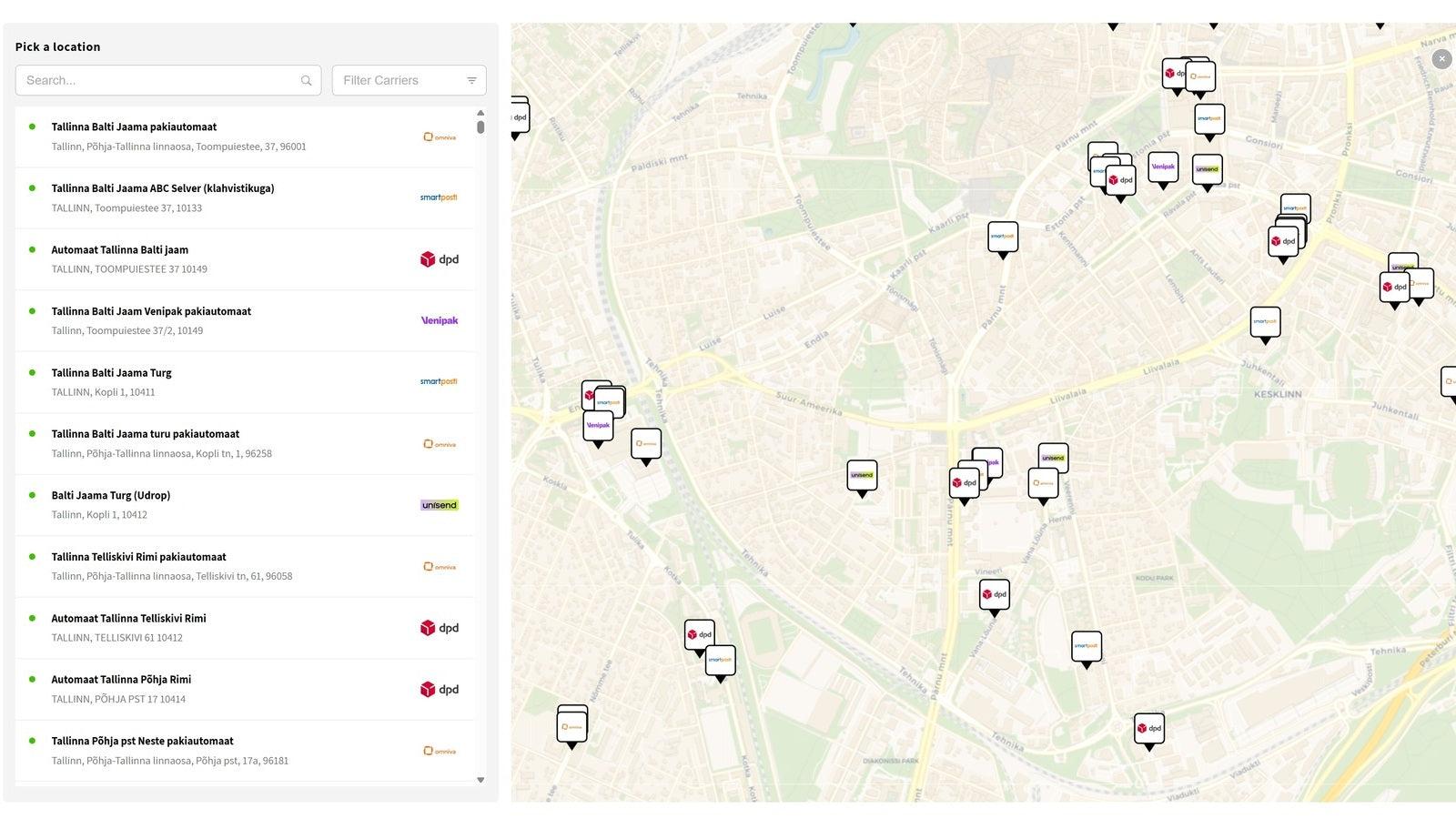 Parcely.app screenshot 1