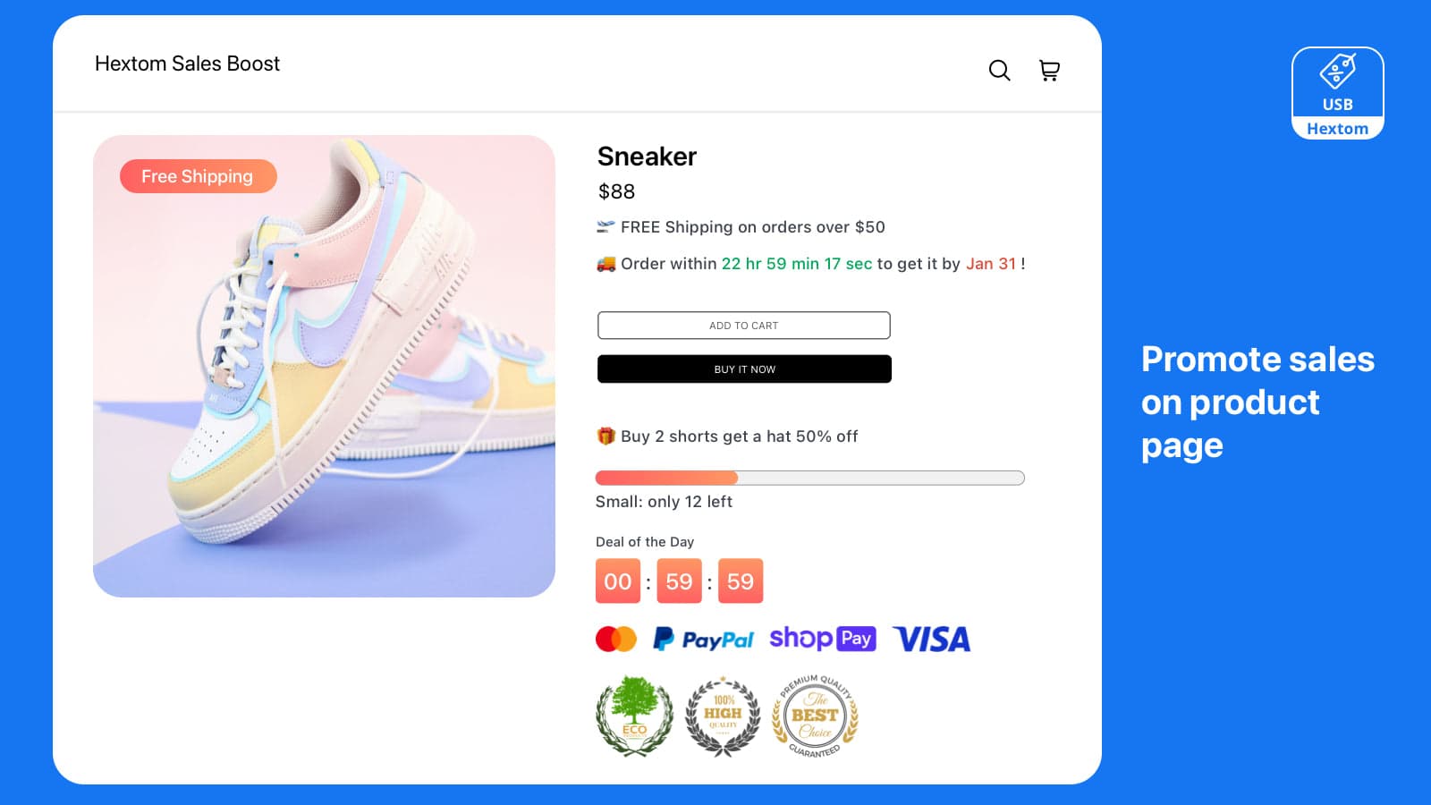 Hextom: Upsell Sales Boost screenshot 2