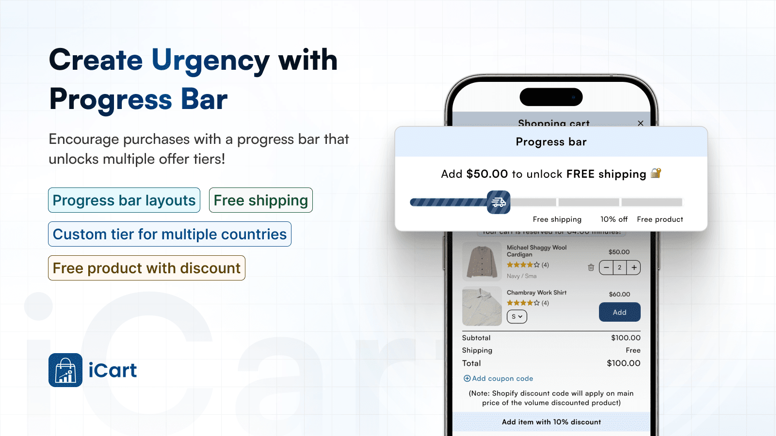 iCart Cart Drawer Cart Upsell screenshot 2